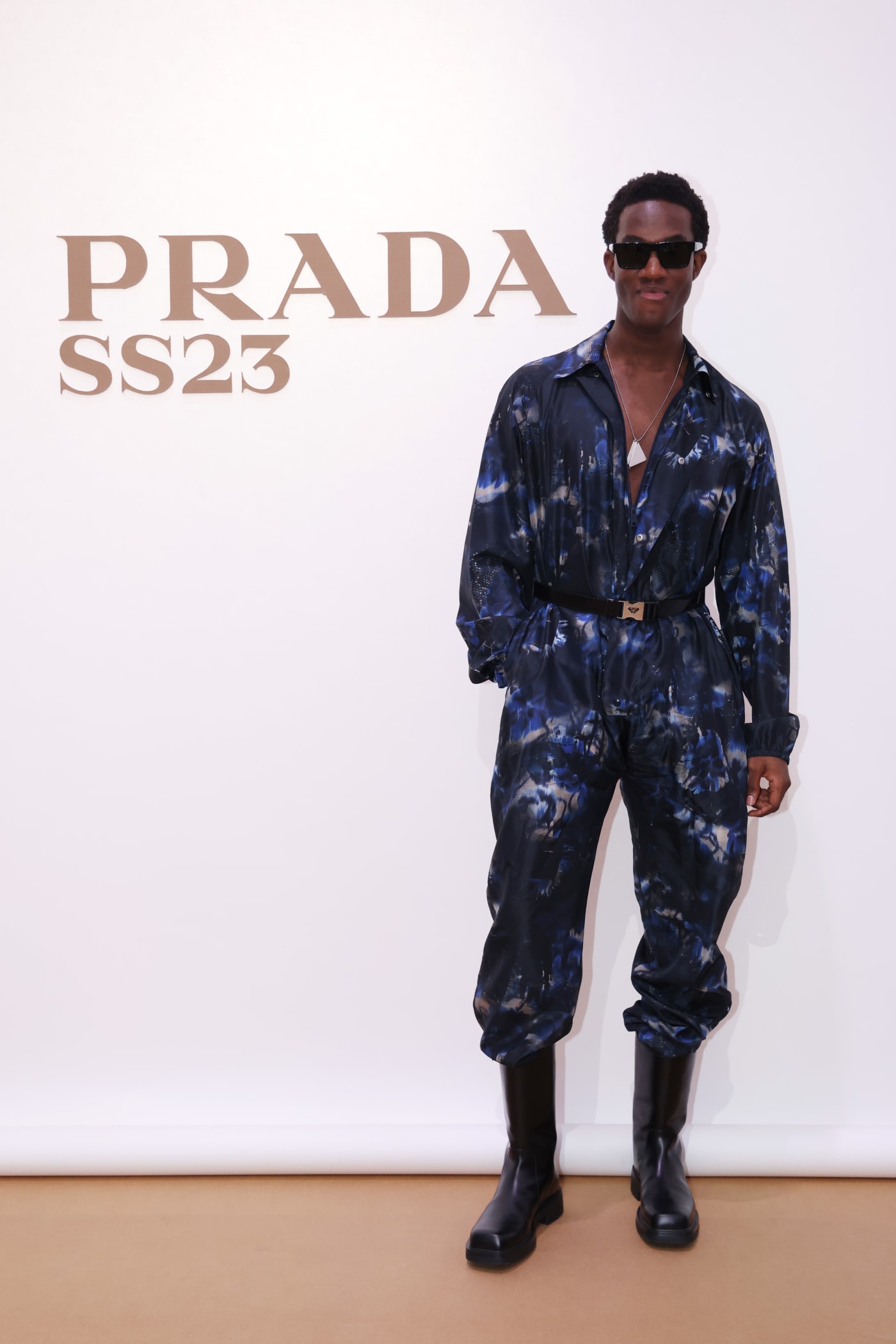 Style Tiktoker Wisdom Kaye Attends Prada’s Spring/Summer 2023 Men’s