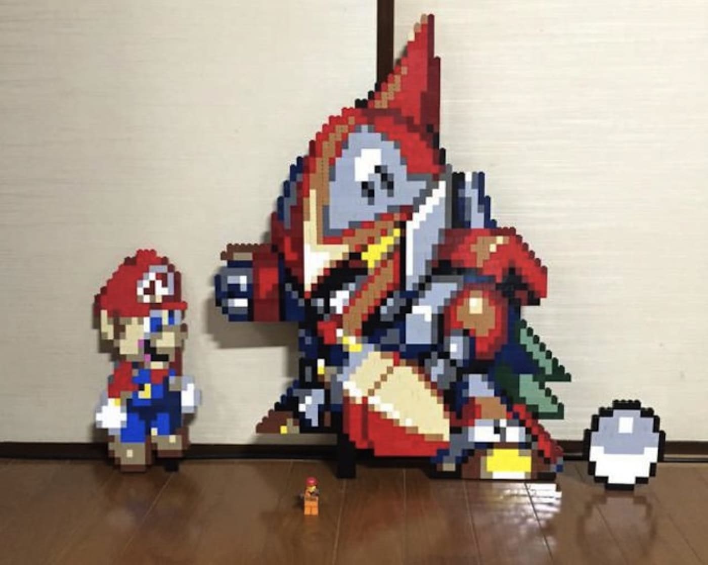 Pixel Art Made out of Lego Look like 8Bit Video Games Come to Life