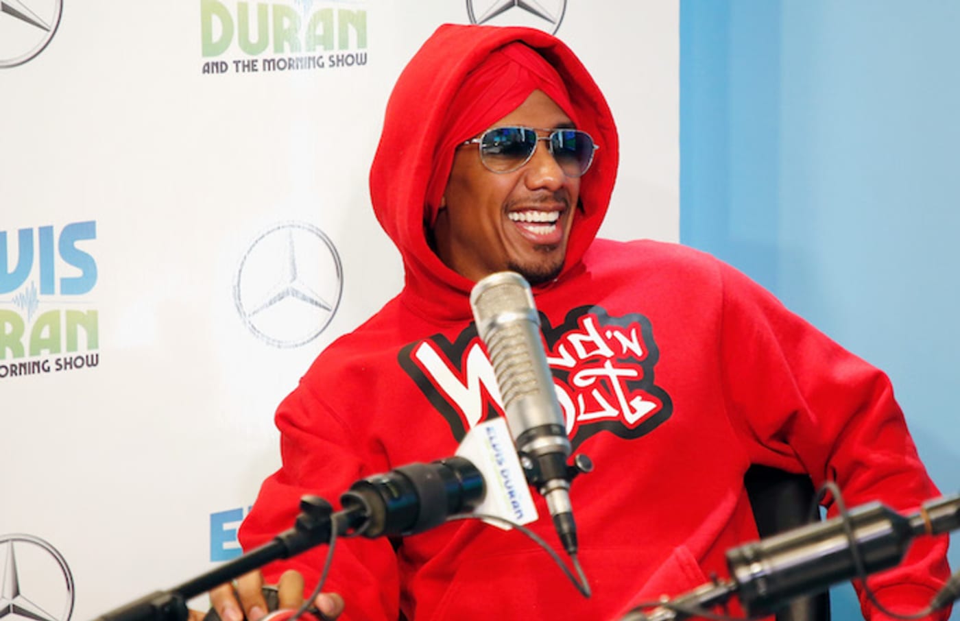 Nick Cannon visits 'The Elvis Duran Z100 Morning Show' at Z100 Studio on August 21, 2018.