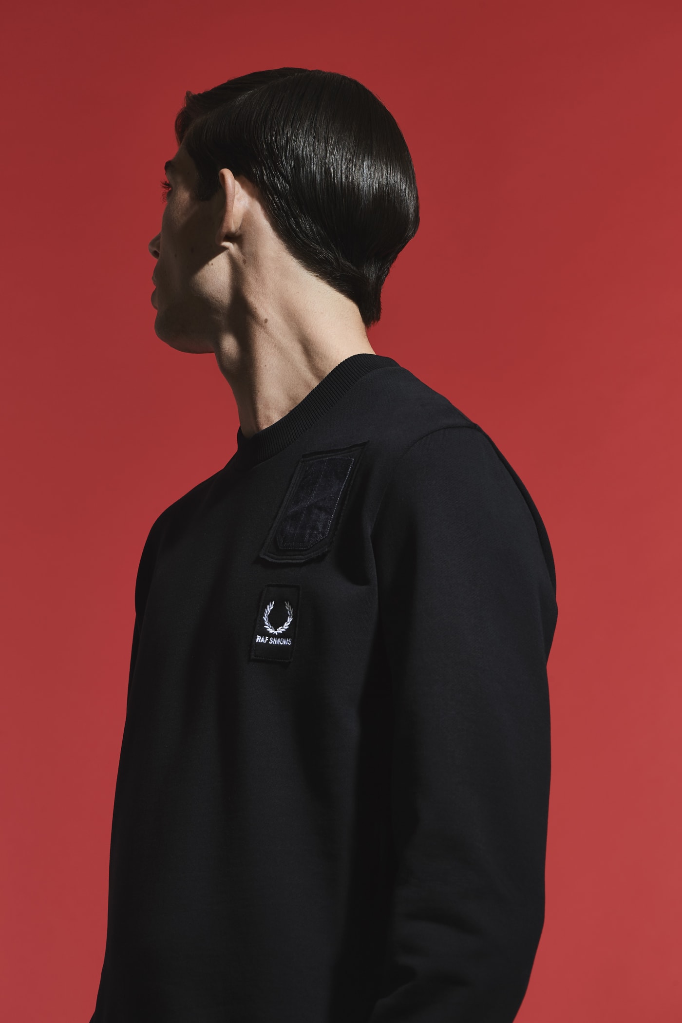 raf simons fred perry roll neck