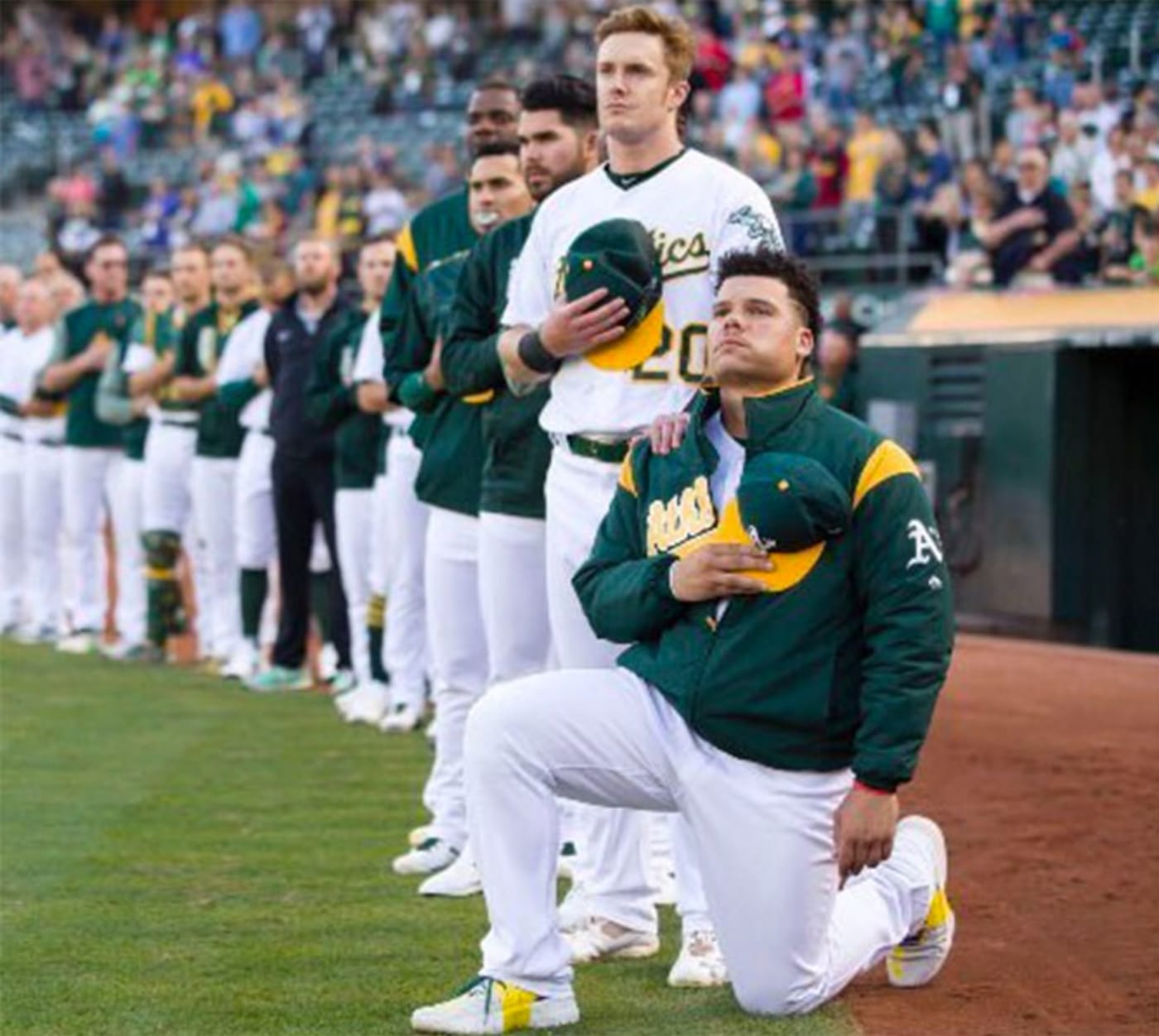 Oakland A’s Catcher Bruce Maxwell First MLB Player to Kneel During National Anthem Complex