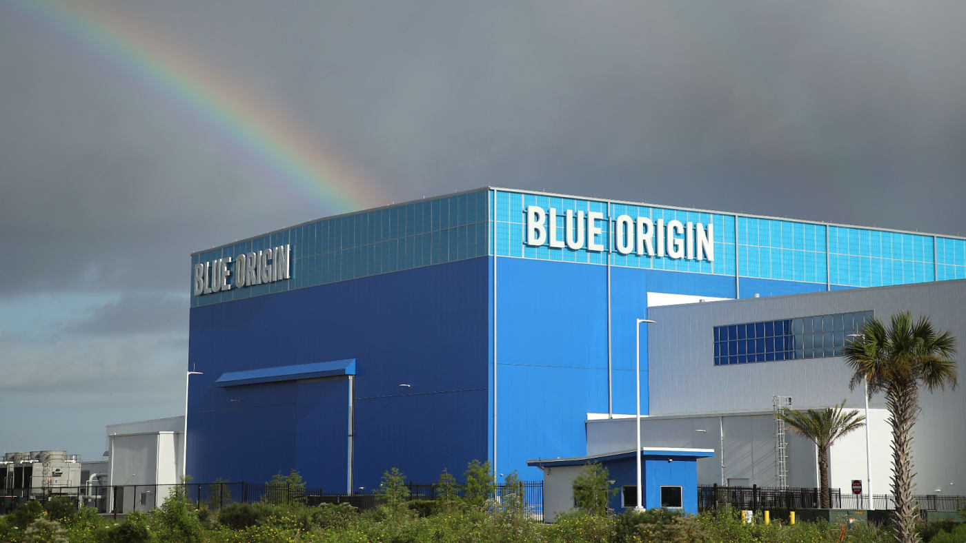 Jeff Bezos' Blue Origin Aerospace Manufacturer building.