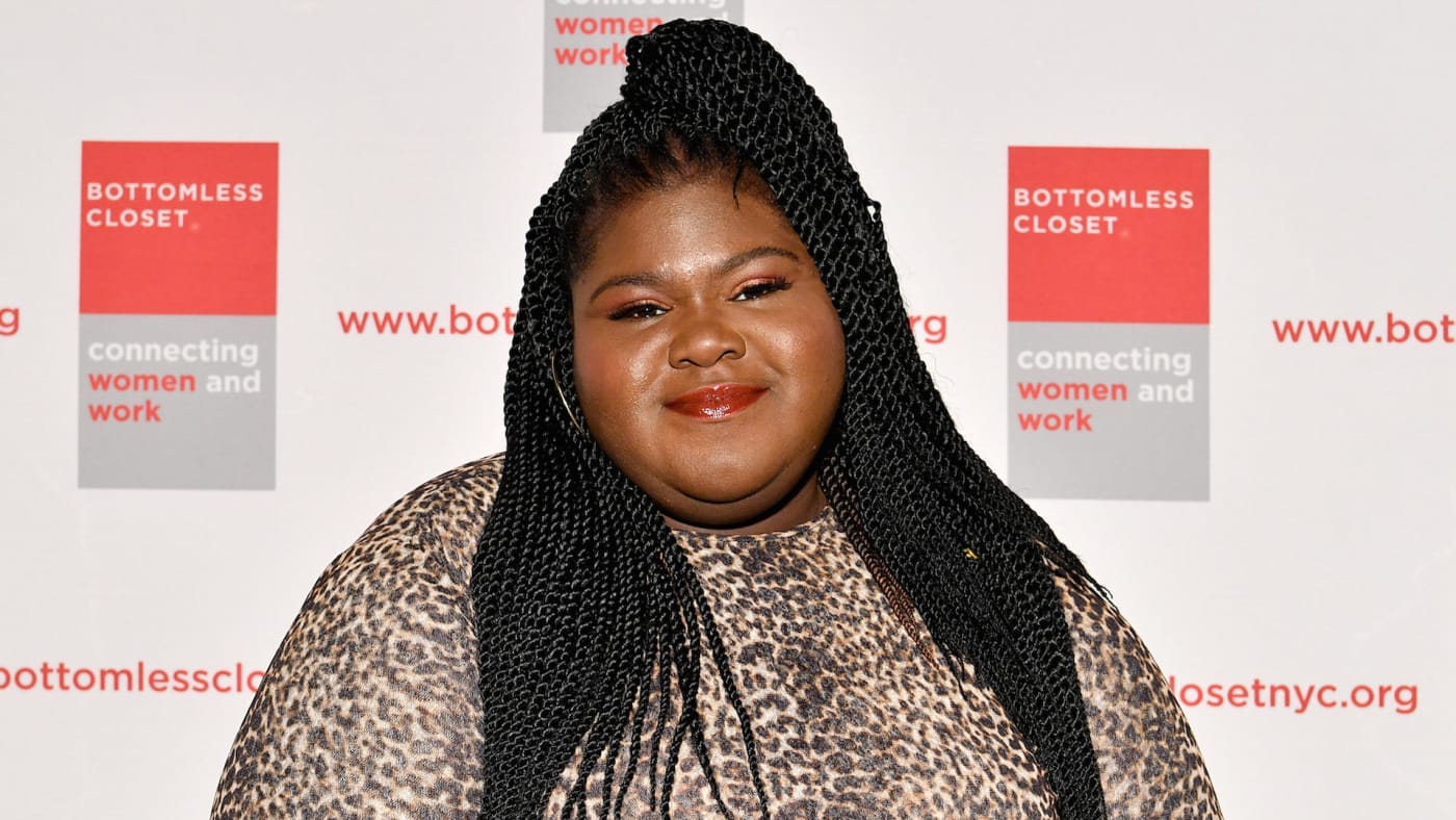 Gabourey Sidibe attends the 20th Anniversary Bottomless Closet Luncheon