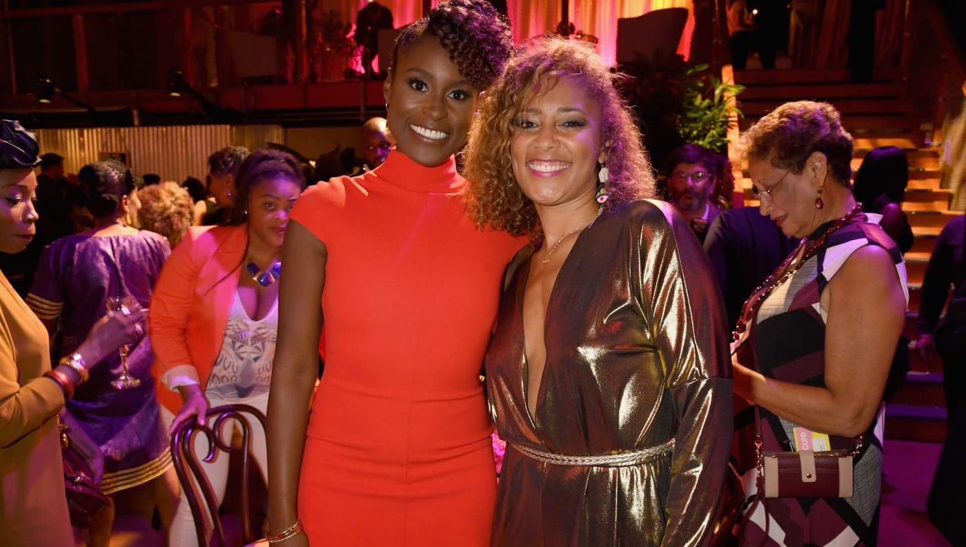 Amanda Seales and Issa Rae at 'Insecure' event