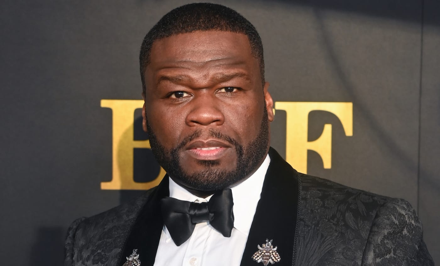 50 Cent on red carpet at premiere of Starz's 'BMF'