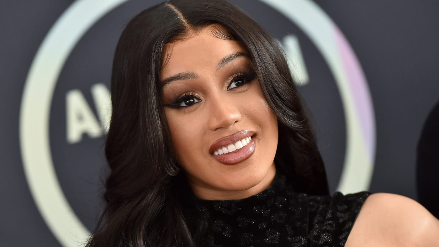 Cardi B attends the 2021 American Music Awards Red Carpet Roll Out