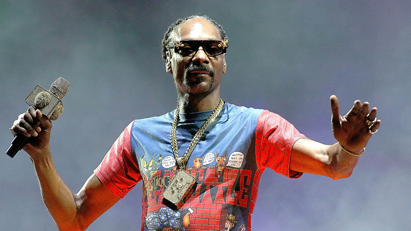 Snoop Dogg performs in concert during the Hometown Heroes Drive In Concert