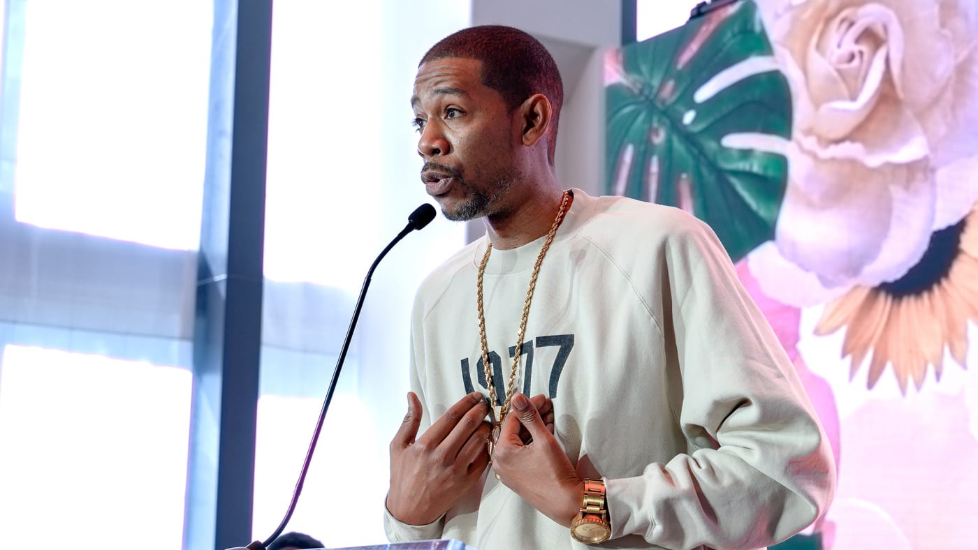 Young Guru speaking at the DJ Khaled "We the Best" Press Conference at W South Beach