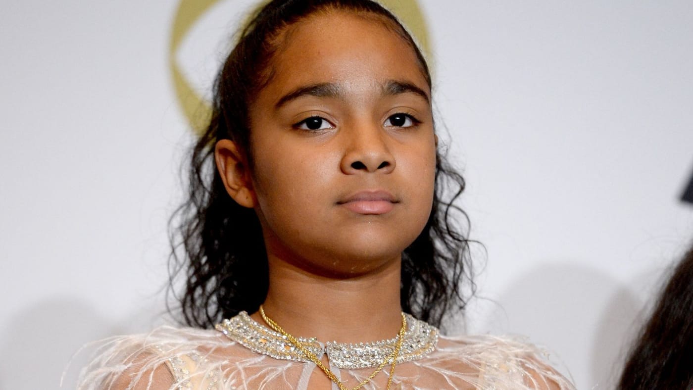 Nipsey Hussle's daughter at the 2020 Grammy Awards