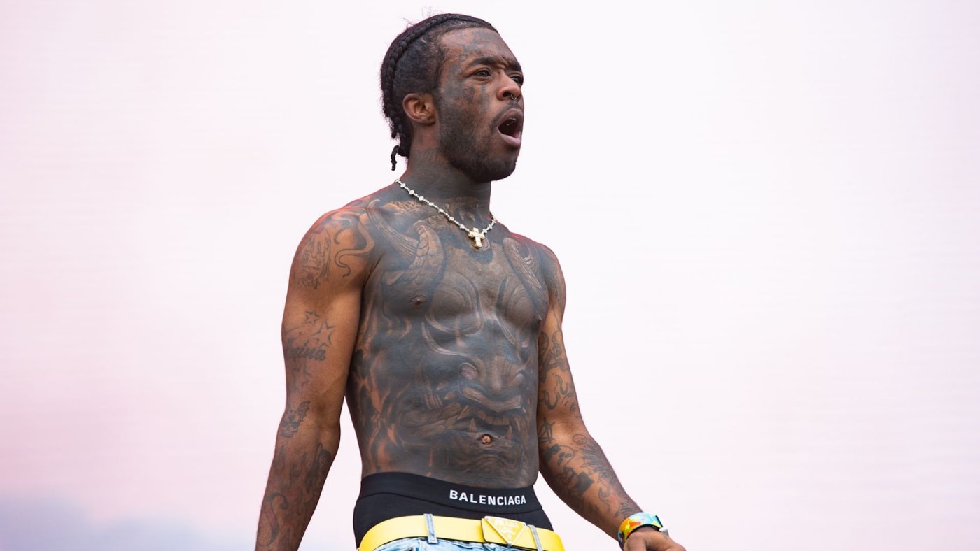 Lil Uzi Vert performs at the main stage during Day 1 of Wireless Festival 2022