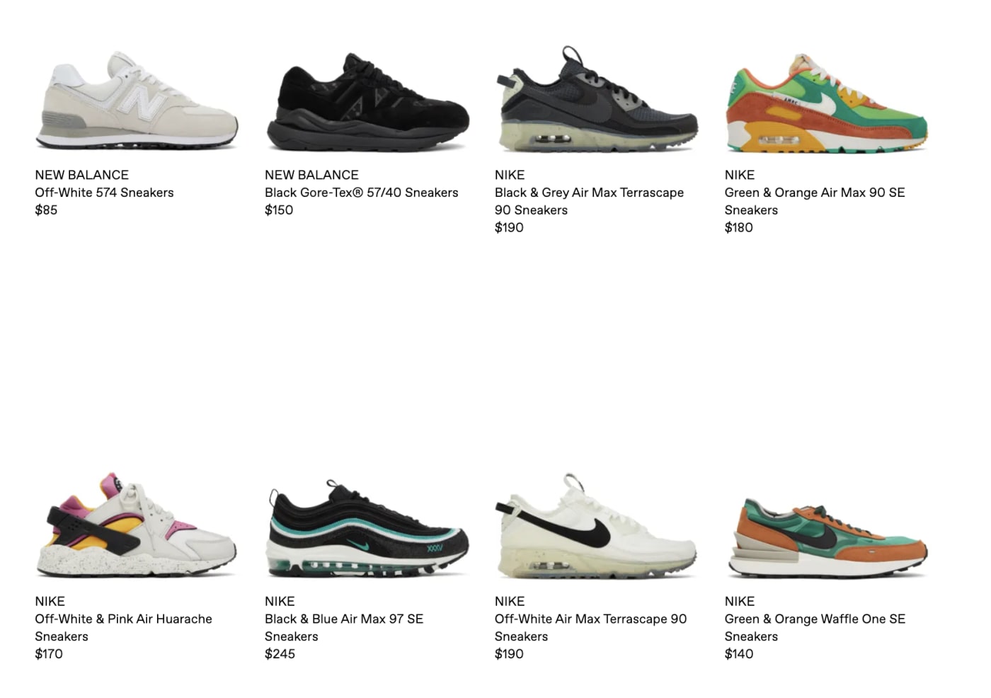 Shops that sell trainers