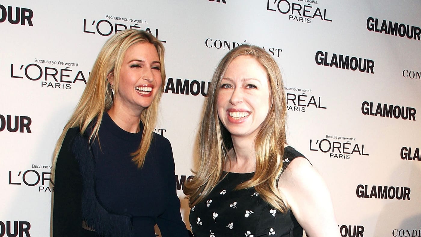 Ivanka Trump and Chelsea Clinton attend the 2014 Glamour Women Of The Year Awards