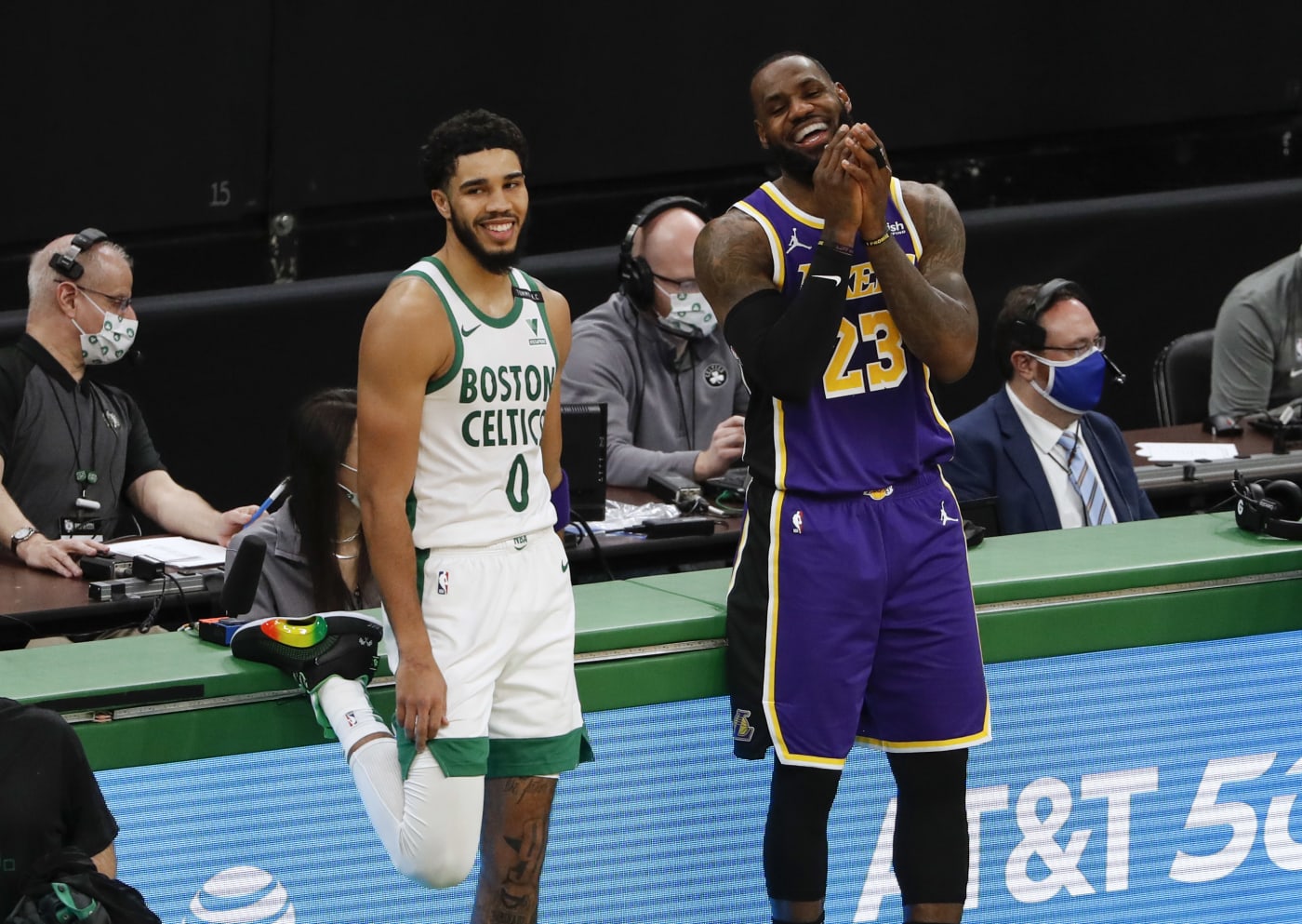 Jayson Tatum LeBron James Celtics Lakers Boston 2021