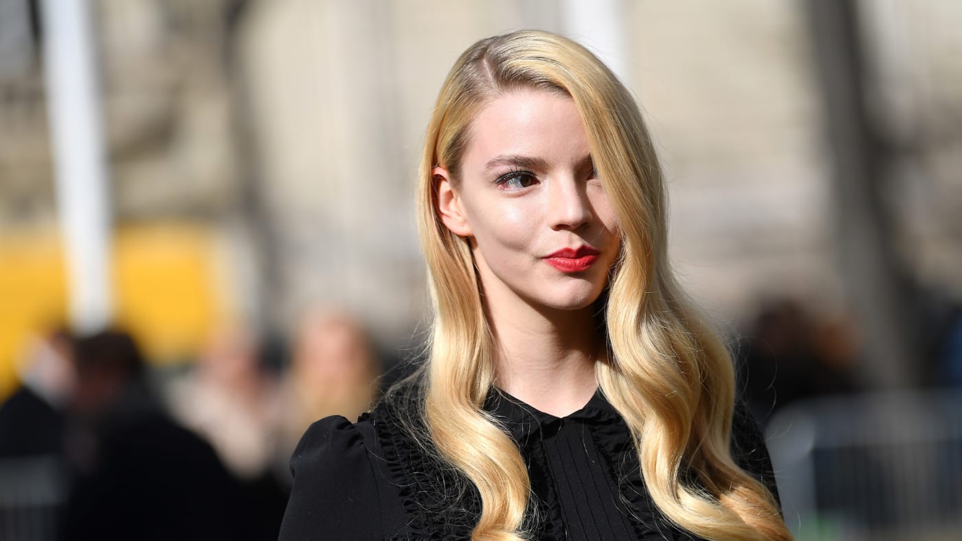 Anya Taylor Joy attends the Miu Miu show.