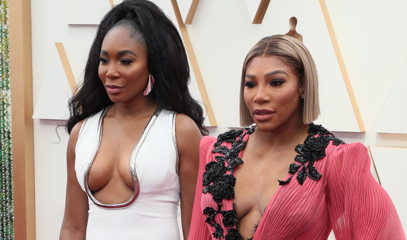 Serena Williams and Venus Williams attend the 94th Annual Academy Awards