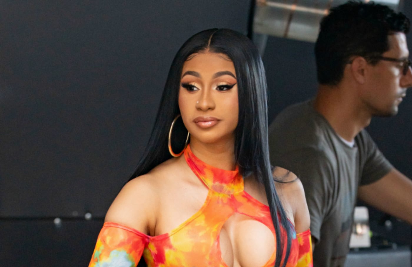Cardi B is seen at 'Jimmy Kimmel Live' on July 17, 2019