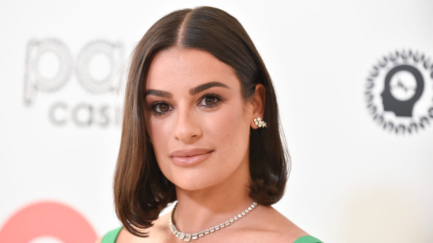 Lea Michele attends Elton John AIDS Foundation's 30th Annual Academy Awards Viewing Party.
