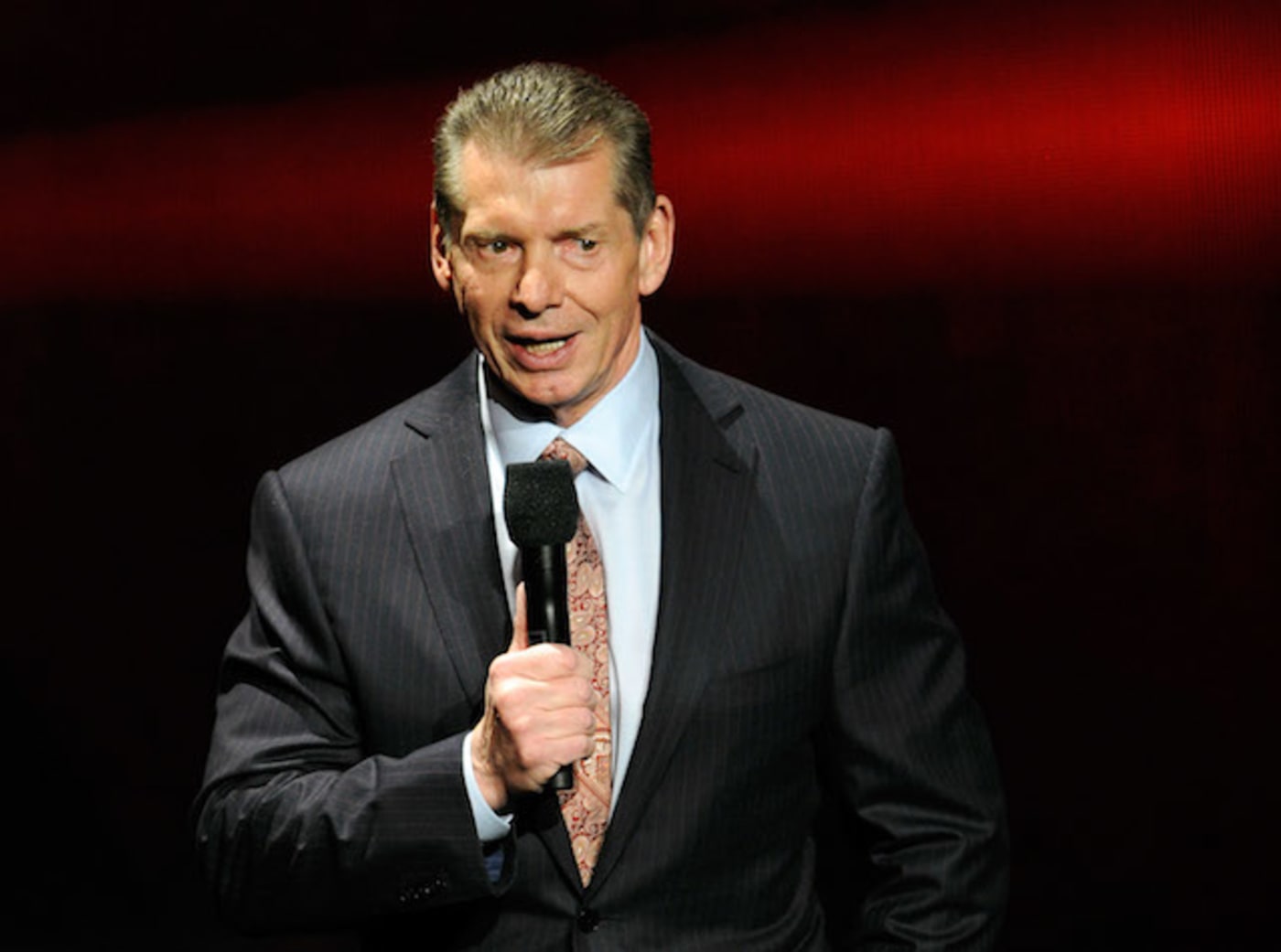 This is a picture of Vince McMahon.