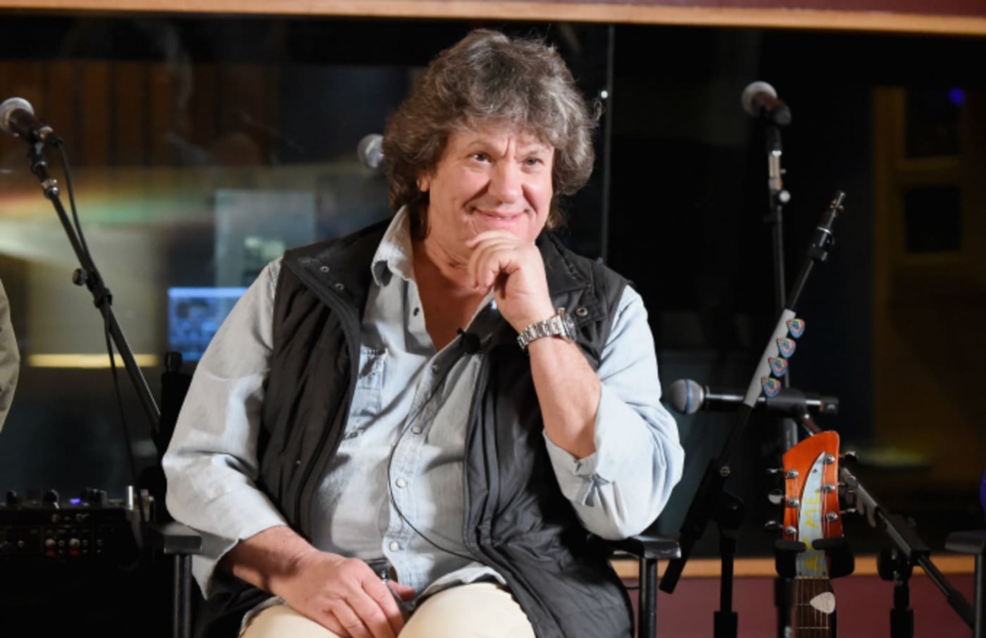 Michael Lang speaks on stage at the announcement of the Woodstock 50 Festival