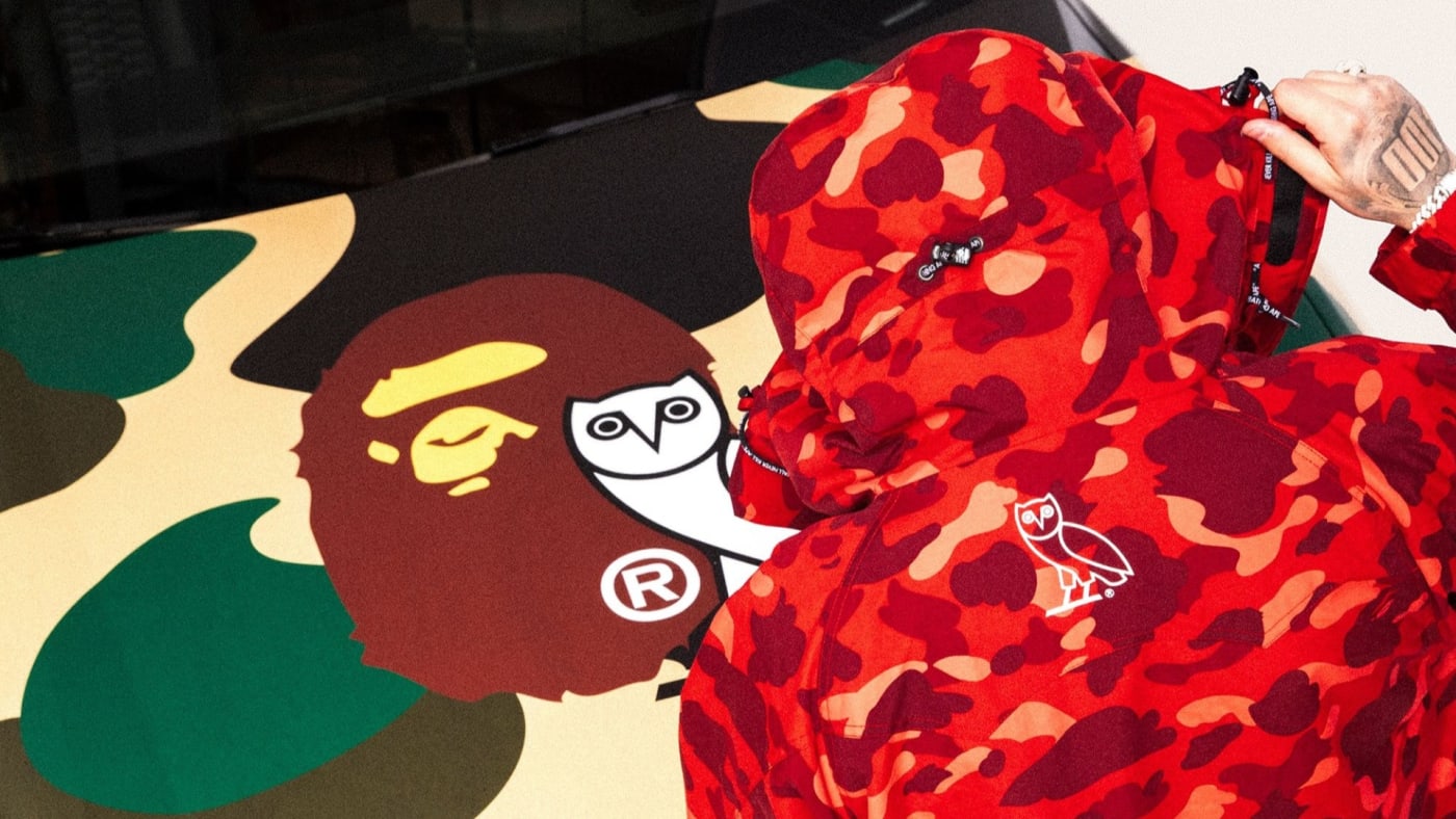 Here's a Full Look at Bape's First Collab Collection With Drake's OVO