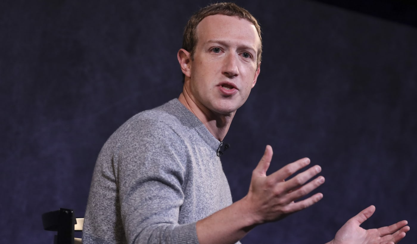 Mark Zuckerberg during conference in 2019