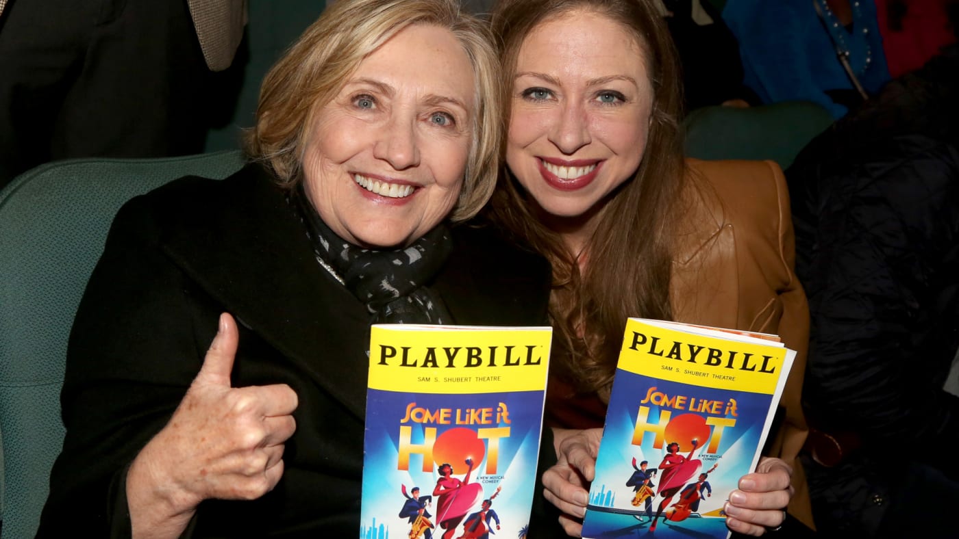 Hillary and Chelsea Clinton are seen in public