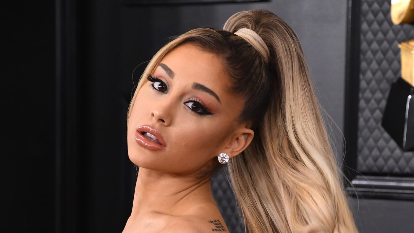 Ariana Grande arrives at the 62nd Annual GRAMMY Awards at Staples Center