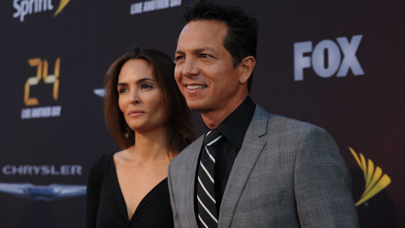 Talissa Soto and Benjamin Bratt arrive on the red carpet for '24'