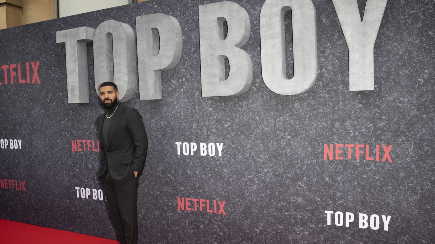 Drake attends the "Top Boy" UK Premiere