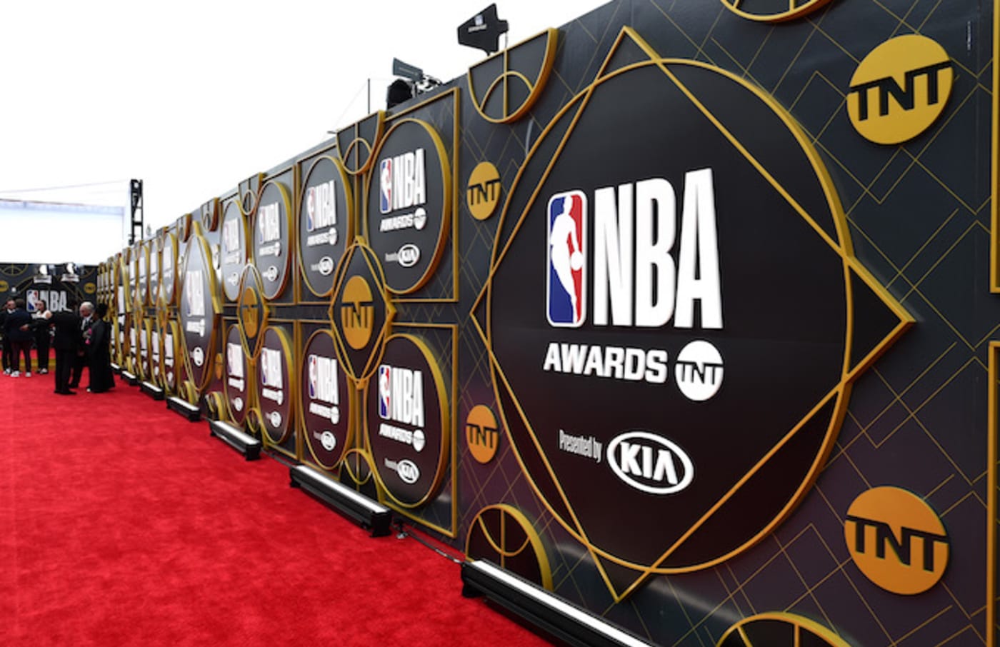 A view of the red carpet during the 2019 NBA Awards.