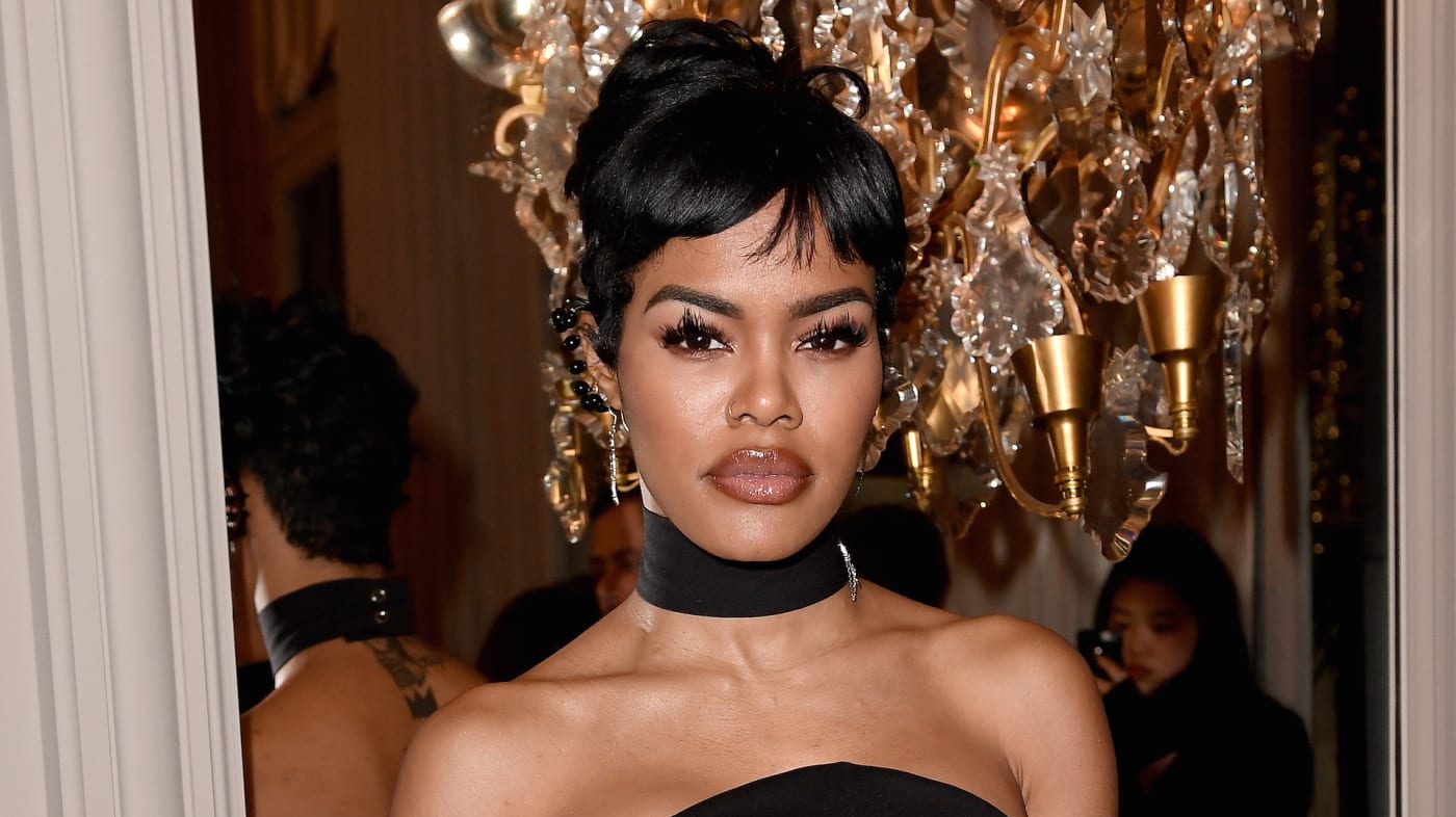 Teyana Taylor attends the Monot show as part of the Paris Fashion Week Womenswear