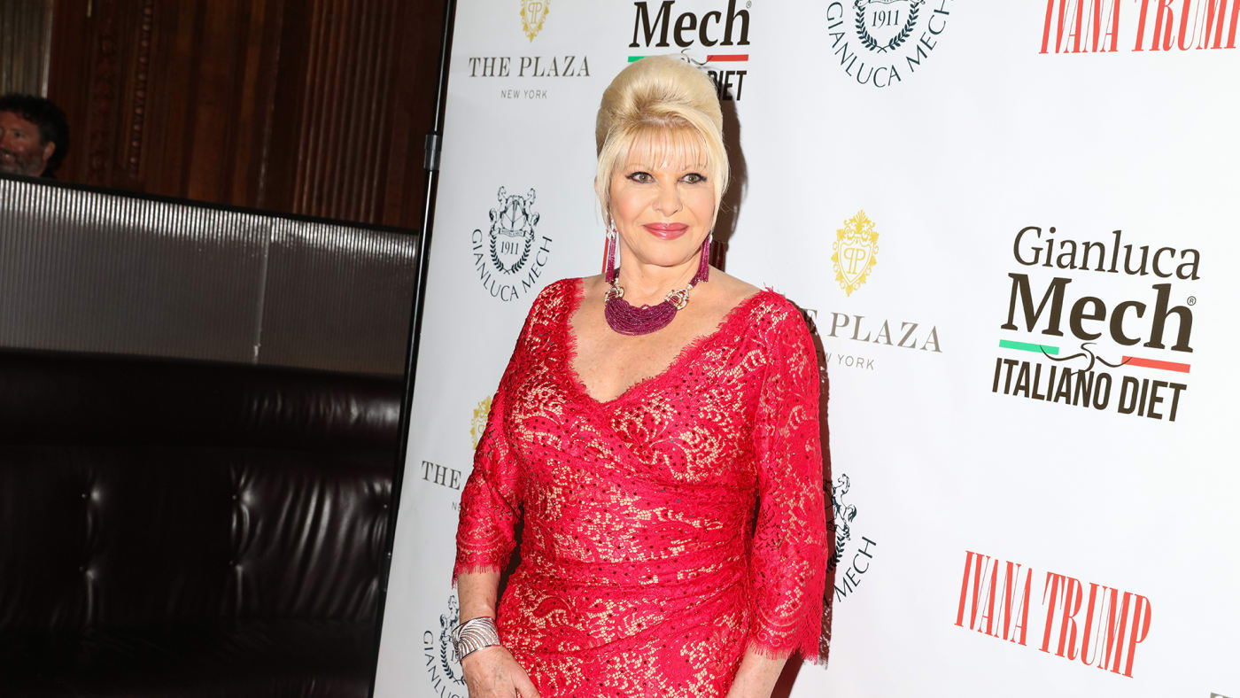 Ivana Trump poses for photos at the book launch and reception for Ivana Trump and Gianluca Mech's "The Italiano Diet"