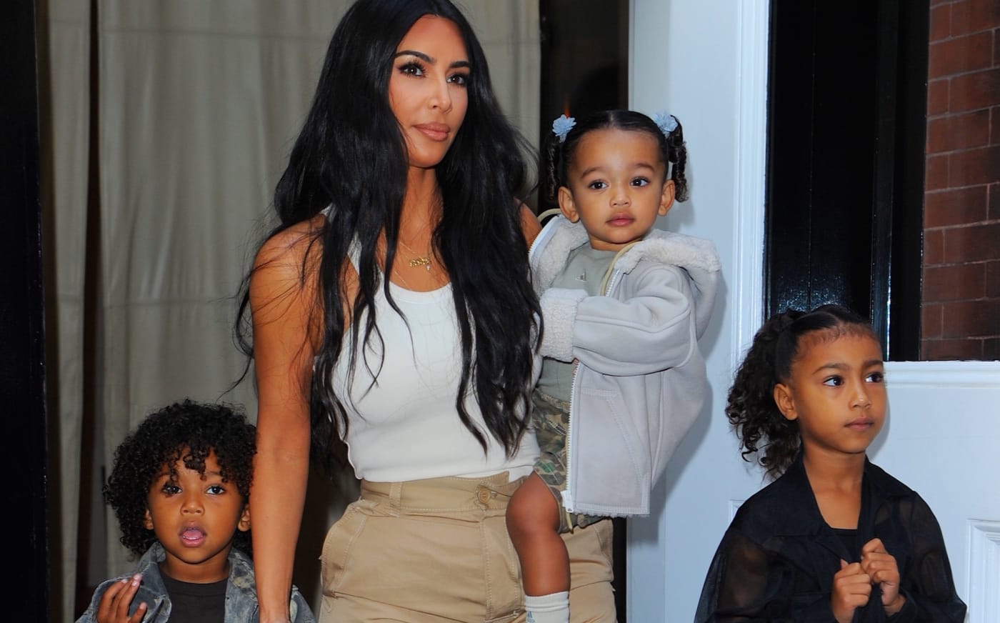 Kim K Reportedly Never Threatened To Not Let Kanye See Kids Complex