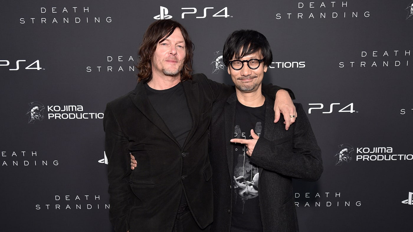 Norman Reedus and Hideo Kojima attend Fractured Worlds: The Art of DEATH STRANDING