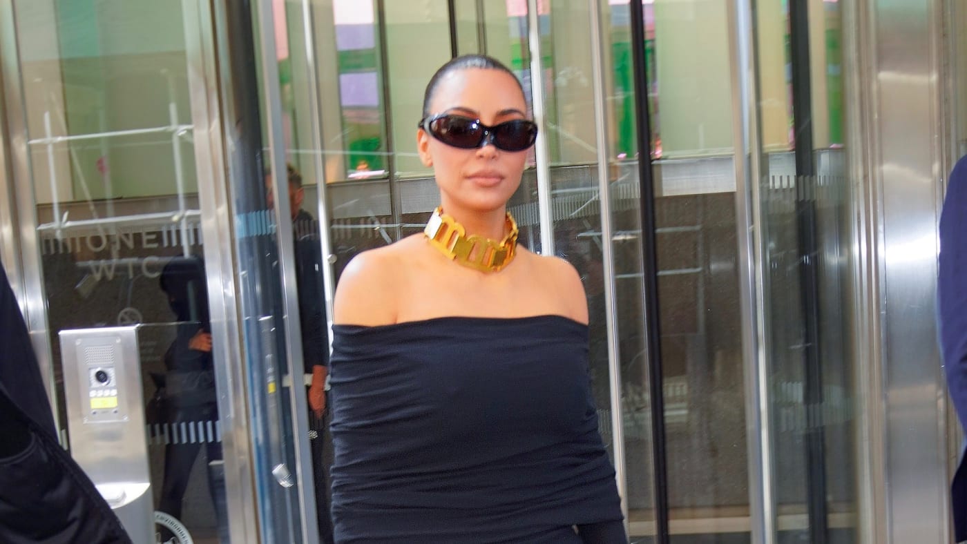 Kim Kardashian attends a Conde Nast luncheon