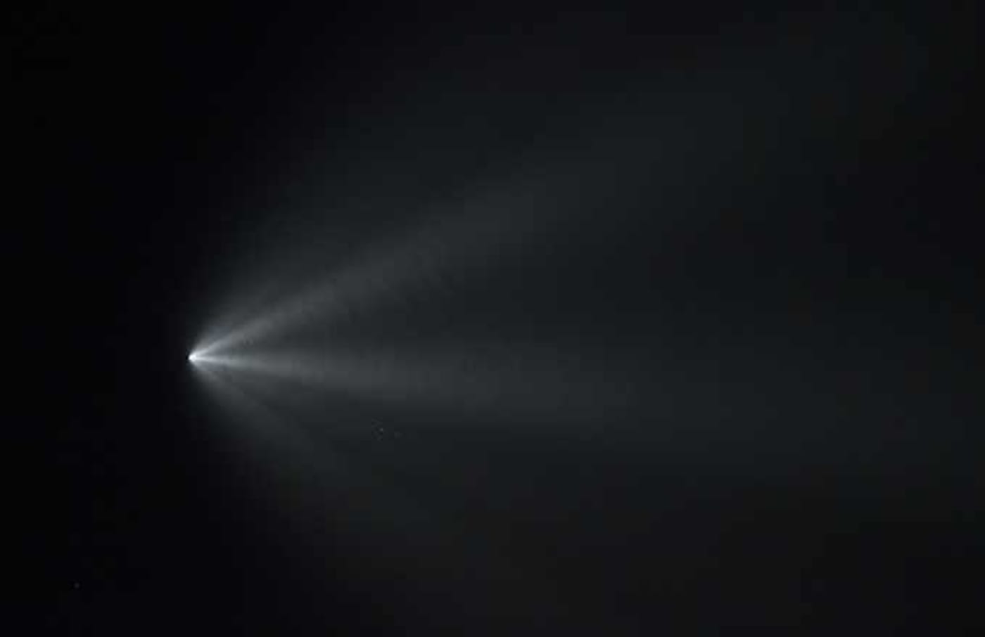 SpaceX rocket night time image