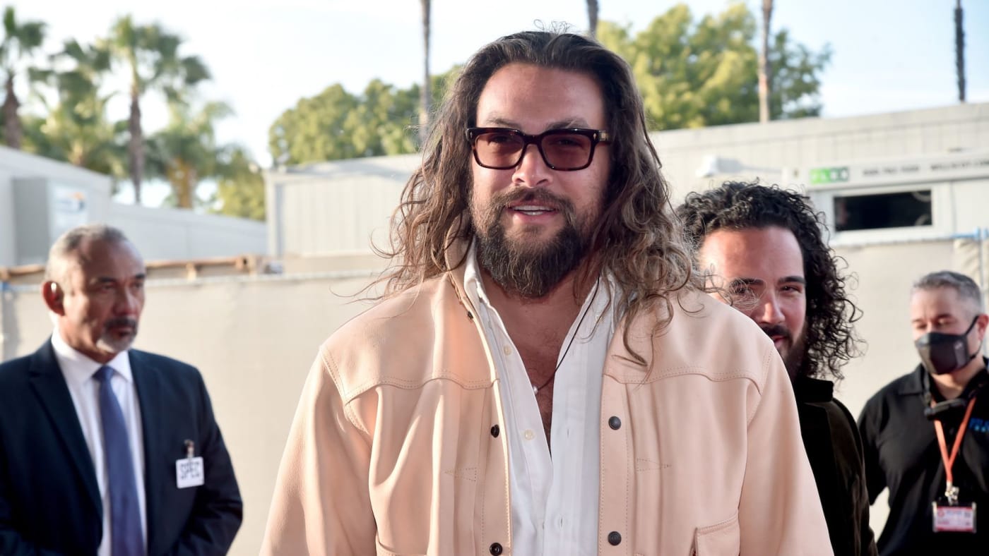 Jason Momoa attends the Los Angeles Premiere Of "Ambulance"