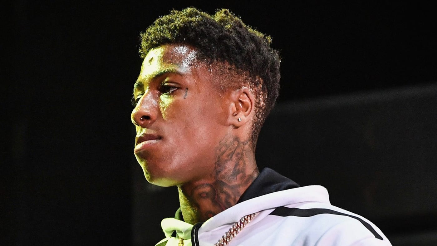 NBA YoungBoy performs during Lil WeezyAna at Champions Square