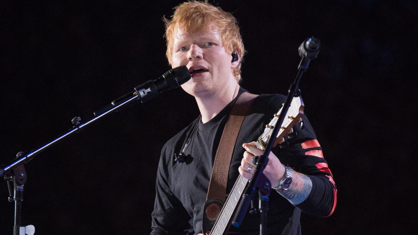 Ed Sheeran performs during Global Citizen Live Festival