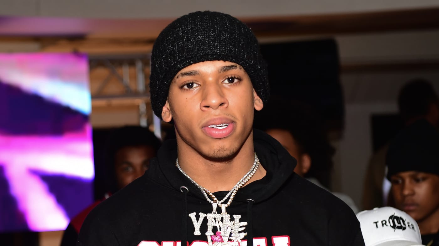 NLE Choppa attends The Big Game Weekend party
