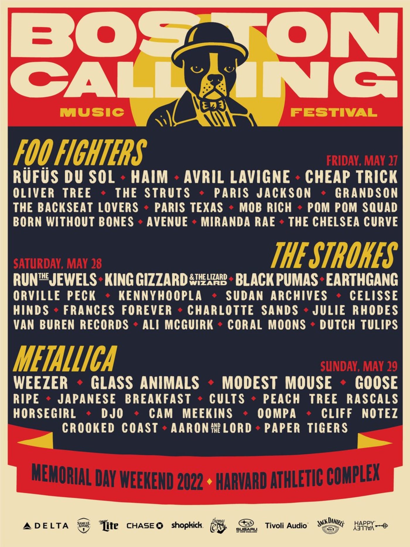 Boston Calling festival shares a flyer