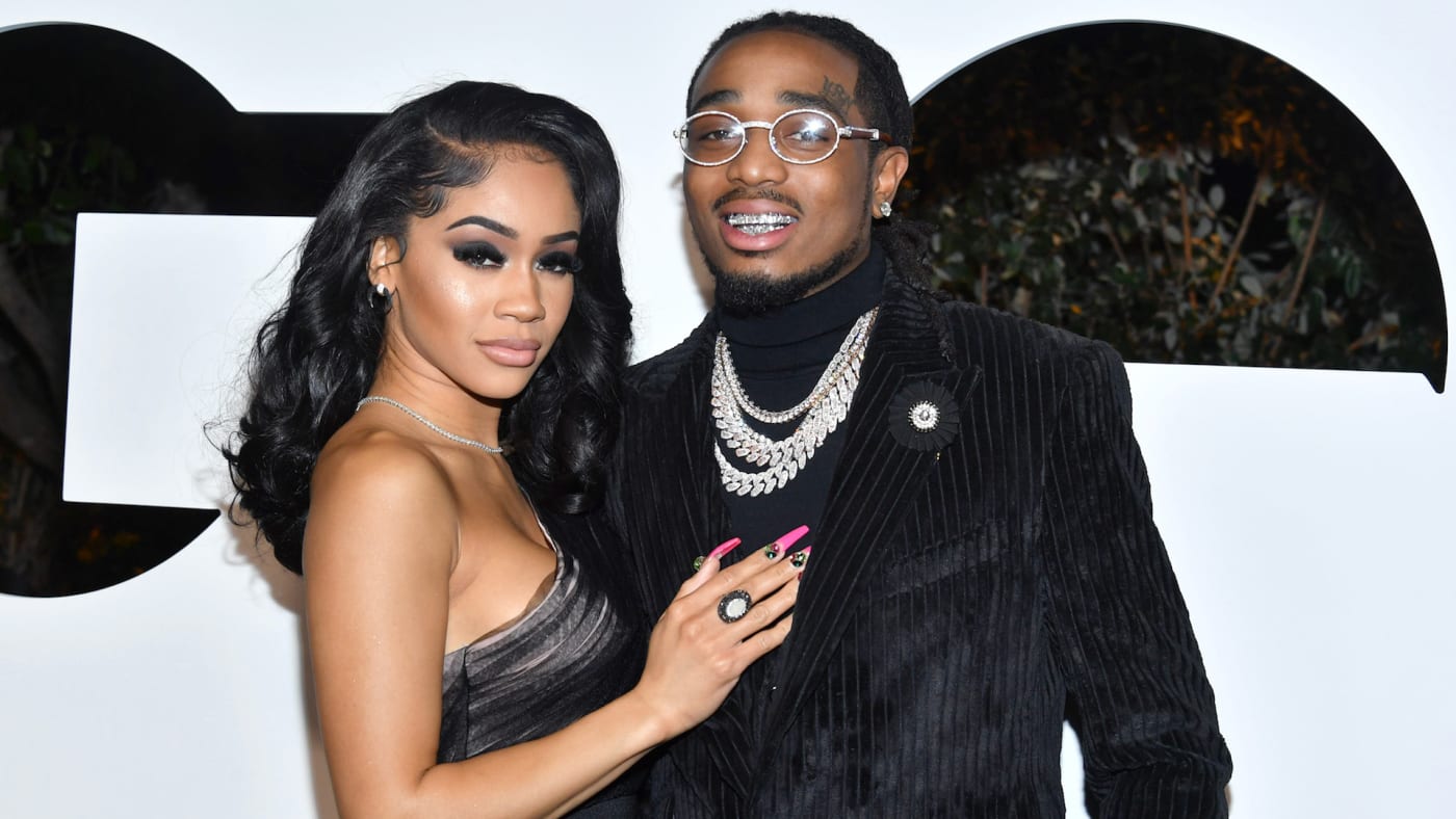 Saweetie and Quavo attend the 2019 GQ Men of the Year.