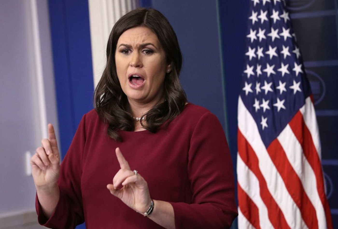 Sarah Huckabee Sanders Flamed for Pretending to Be a Regular Ol’ Person