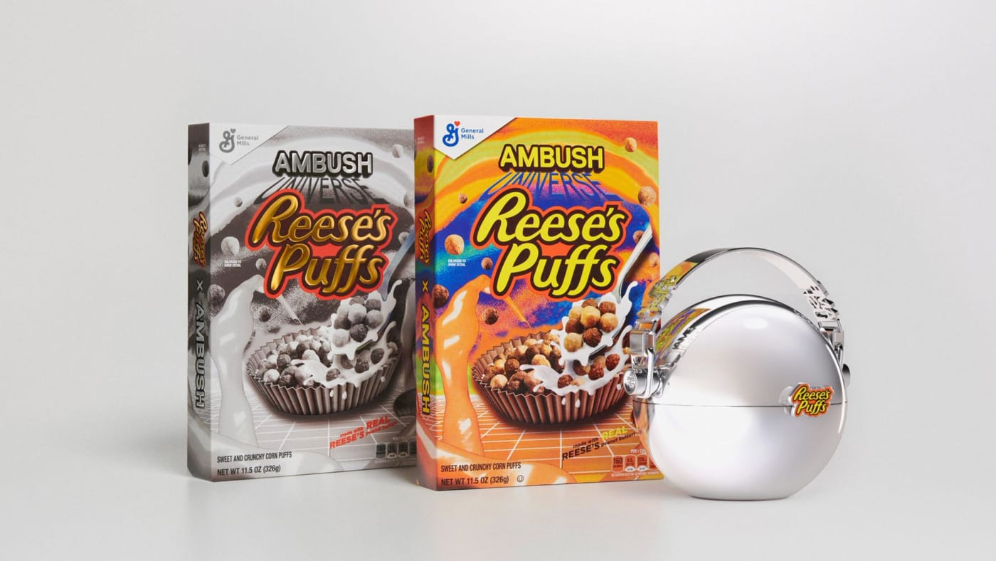 Reese s Puffs and AMBUSH Unveil Collaboration Featuring Chrome Cereal