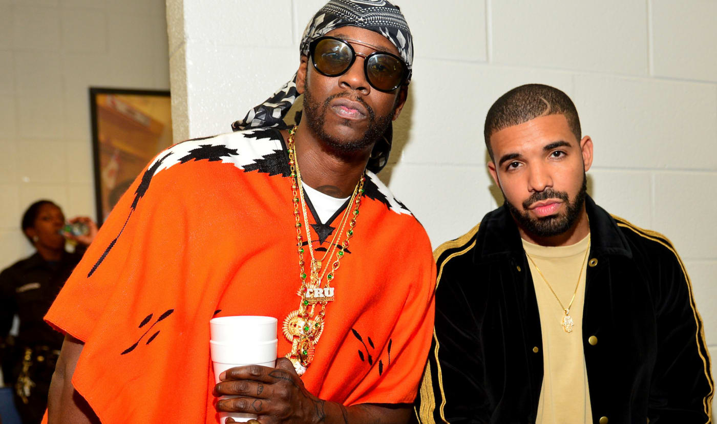 Drake and 2 Chainz in 2015
