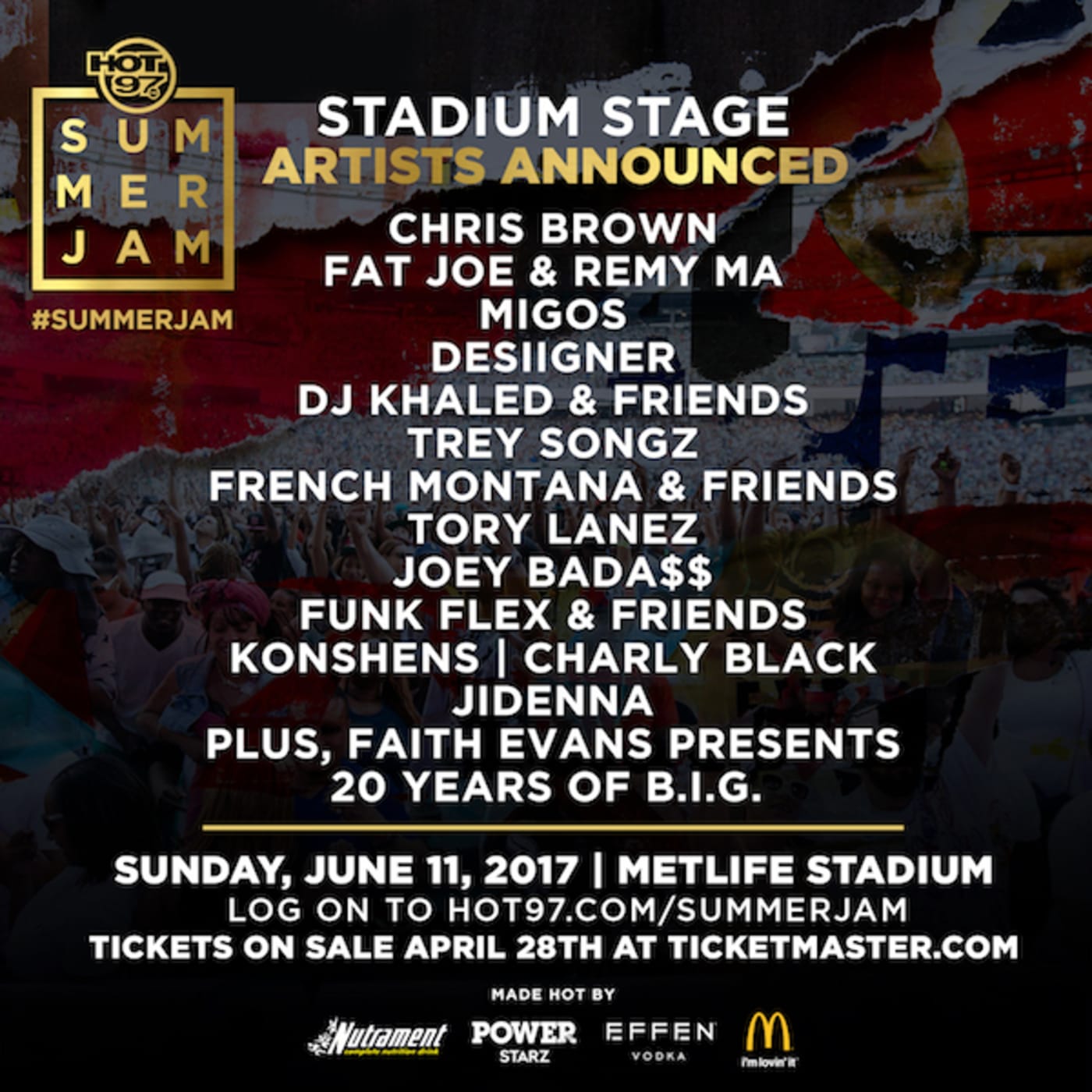 Hot 97 Reveals Stadium Stage Lineup for Summer Jam 2017 Complex