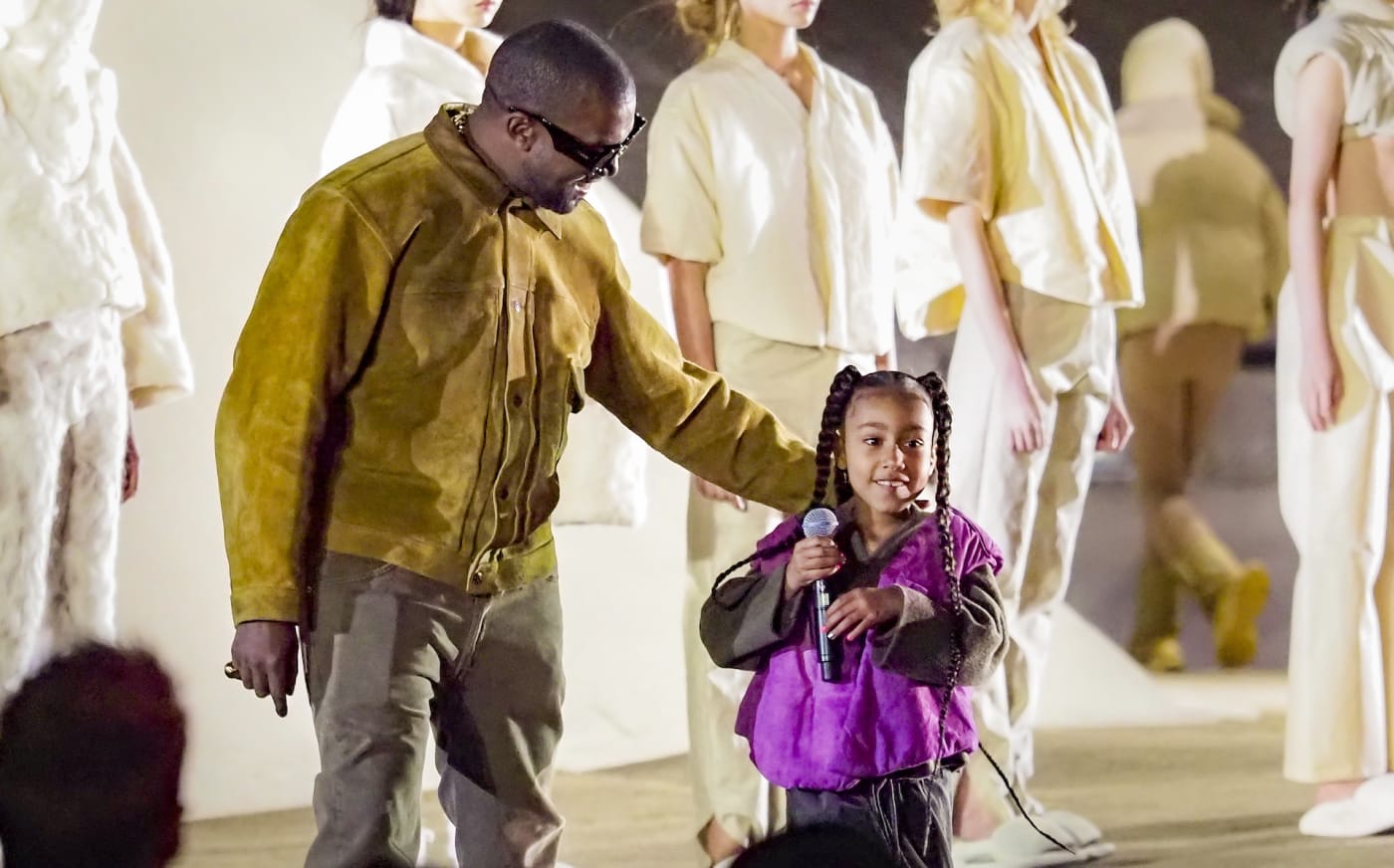 Kanye and North West for tiktok story