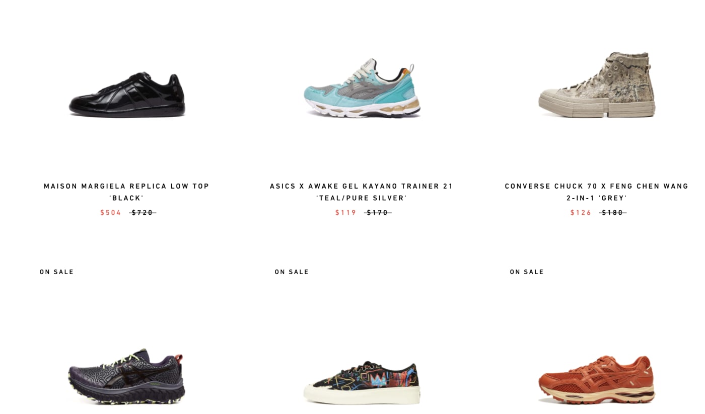 top sneaker online stores