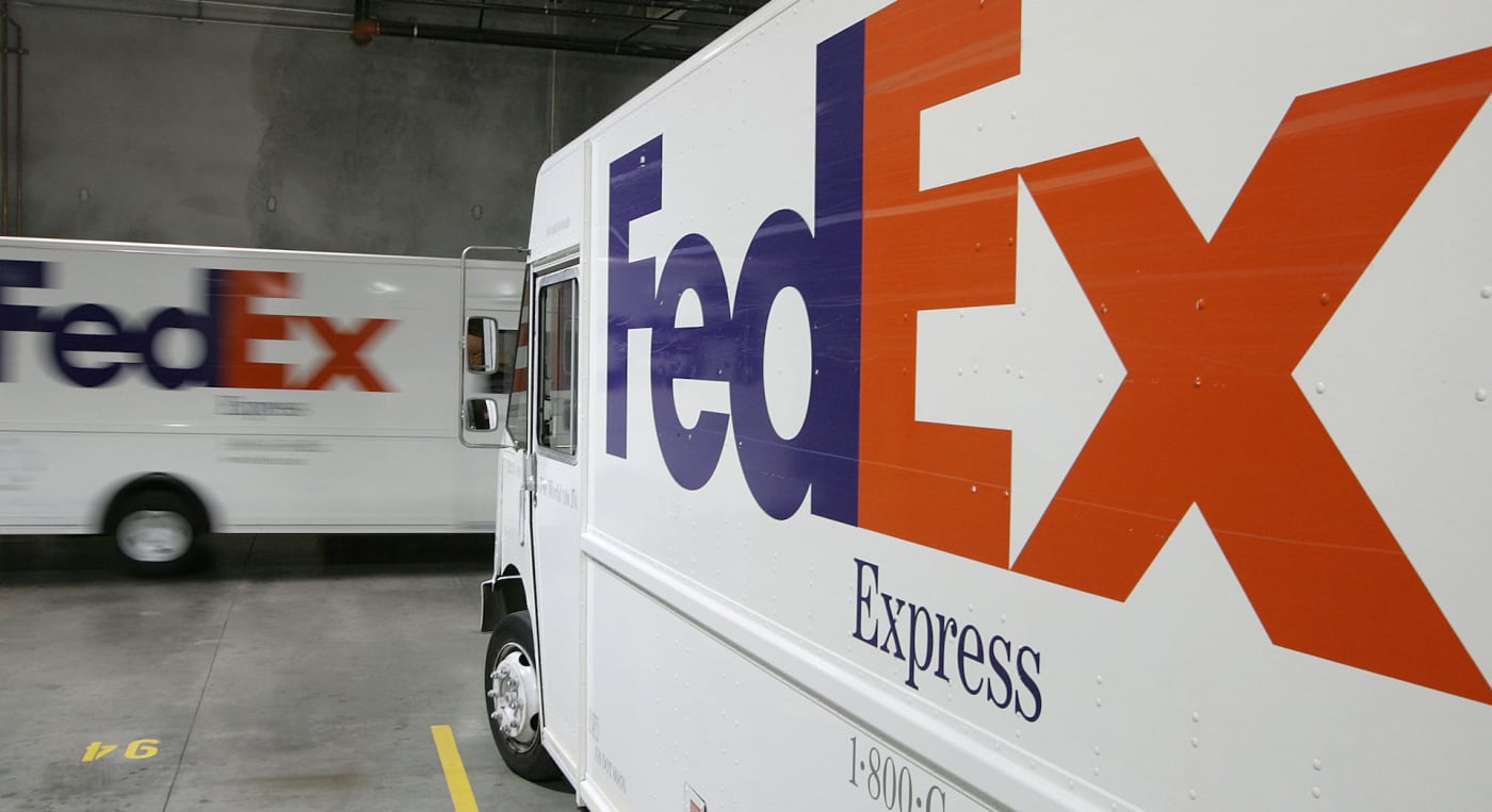 FedEx image of truck promotional