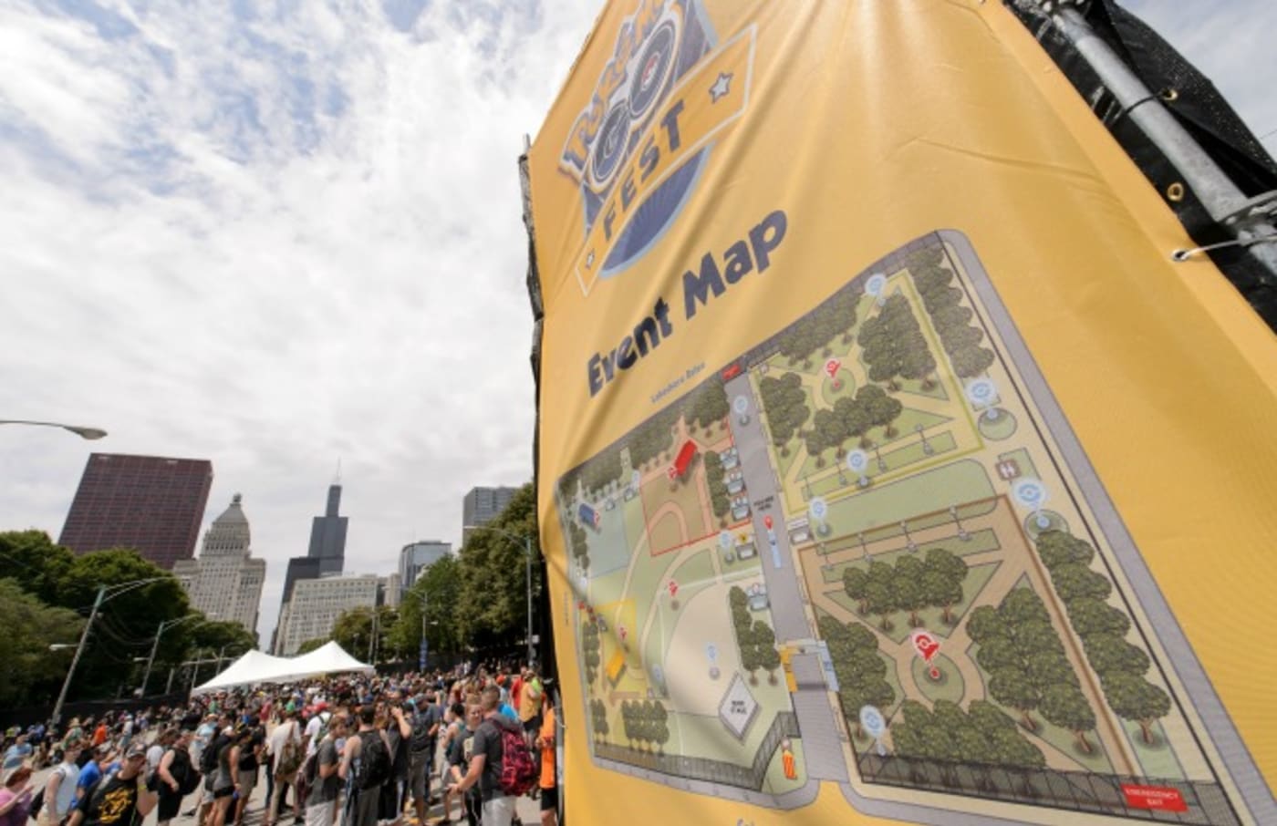 Pokémon Go Festival map.